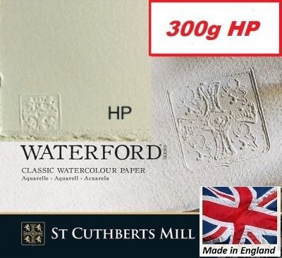 # SAUNDERS WATERFORD HP 300g 76 x 56 - Професионален акварелен ръчен картон 100% памук  ГЛАДЪК