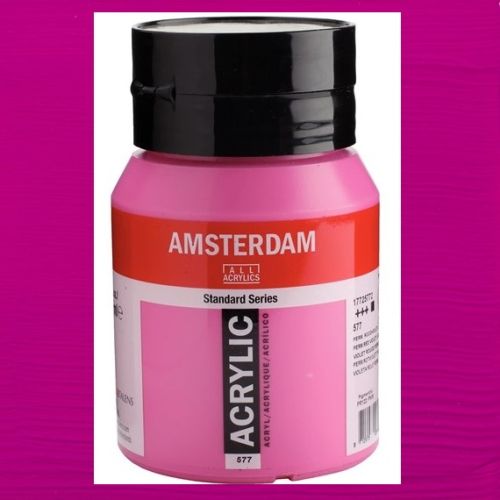 AMSTERDAM ACRYLIC 500ml - Акрилна боя за живопис - Permanent red violet light 577