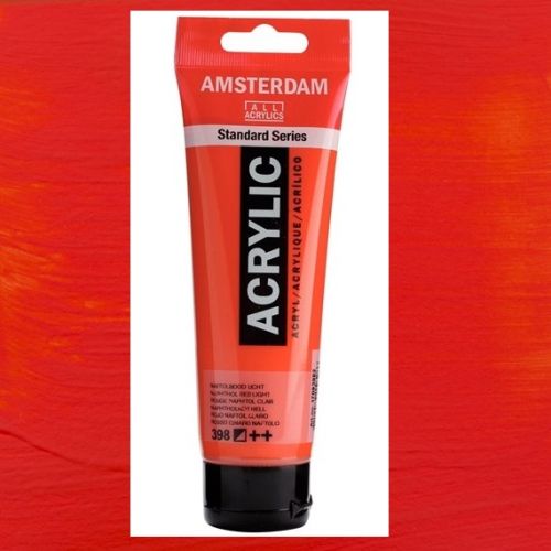 AMSTERDAM ACRYLIC - Акрилна боя за живопис 120 мл. - Red light 398