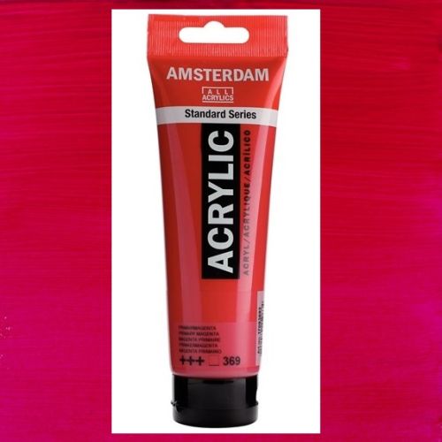 AMSTERDAM ACRYLIC - Акрилна боя за живопис 120 мл. - Primary magenta 369