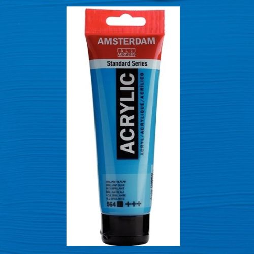 AMSTERDAM ACRYLIC - Акрилна боя за живопис 120 мл. - Brilliant blue 564