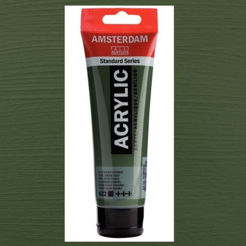 AMSTERDAM ACRYLIC - Акрилна боя за живопис 120 мл. - Olive green deep 622