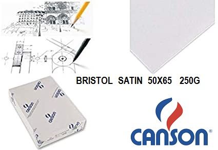 CANSON BRISTOL 250g -  BRISTOL SATEN 65х50  250g