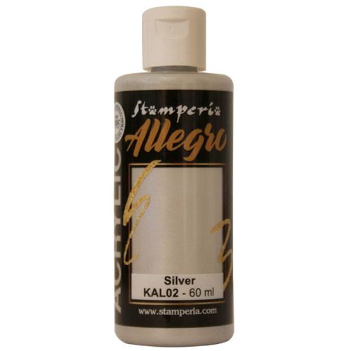 ALLEGRO ACRYLIC - ДЕКО АКРИЛ  60 ml  /  Silver metallic