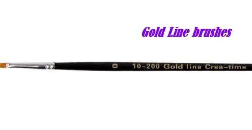 GOLD LINE FLAT 2mm - ПЛОСКА универсалнa синтетична четкa 0