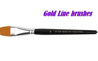 GOLD LINE FLAT 24mm - ПЛОСКА универсалнa синтетична четкa 20