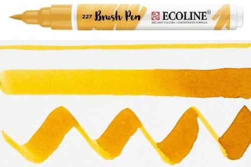 ECOLINE BRUSH PEN  - Дизайнерски маркер ЧЕТКА  - 227 yellow ochre