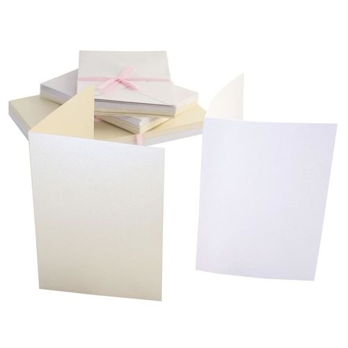 PEARLESCENT cards & envelopes C6  - 50  картички и пликове 105 x 148 ПЕРЛЕНИ 2 ЦВЯТА