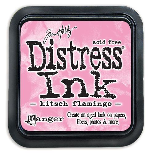 Distress ink pad by Tim Holtz - Тампон, "Дистрес" техника - Kitsch flamingo
