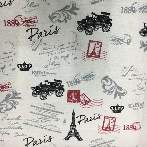 Vintage CoCo~ton • Fabric printed cotton/linen - ДИЗАЙН ВИНТИДЖ ТЕКСТИЛ  50 x 70 см. - "Paris 1889"