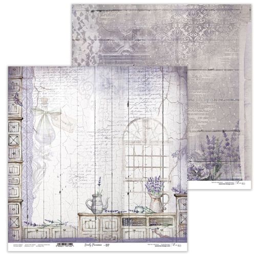 Lexi Design, Paper - Lovely Provence 07 - Дизайнерски двустранен картон 30,5 х 30,5 см. 