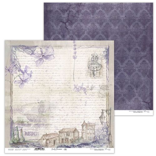 Lexi Design, Paper - Lovely Provence 05 - Дизайнерски двустранен картон 30,5 х 30,5 см. 