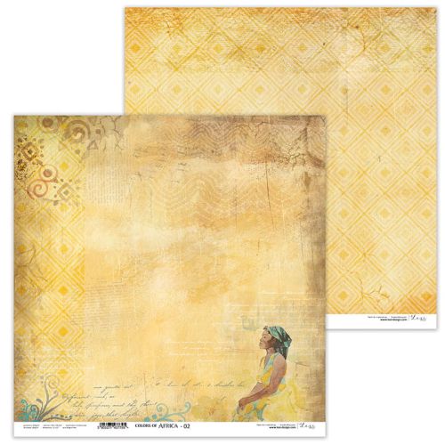 Lexi Design, Paper - Colors of Africa 02 - Дизайнерски двустранен картон 30,5 х 30,5 см. 