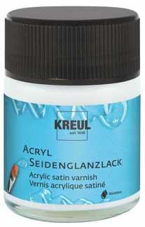 KREUL Acrylic Satin Varnish water-based, Germany - Акрилен лак сатен гланц  50мл