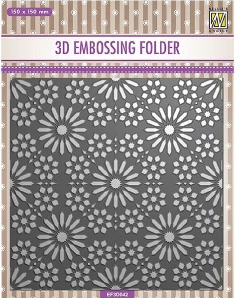 3D-embossing folder "FLOWER" 150x150mm- 3D Ембос папка