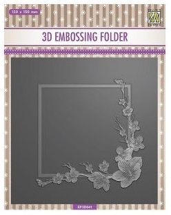 3D-embossing folder "BLOSSOM" 150x150mm- 3D Ембос папка
