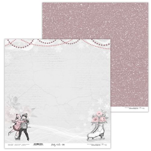 Lexi Design, Paper - Shabby Winter 04 - Дизайнерски двустранен картон 30,5 х 30,5 см. 