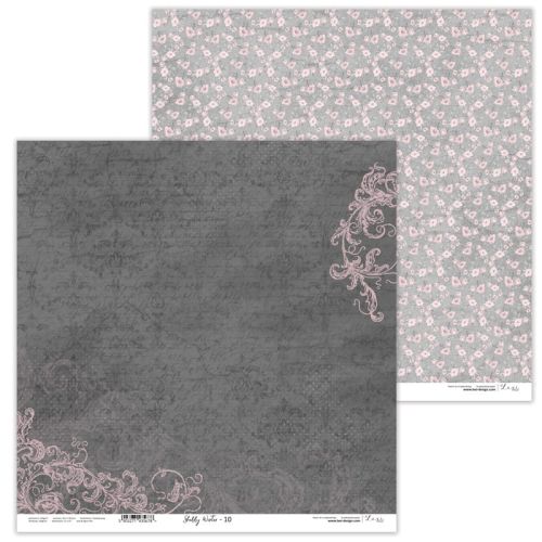 Lexi Design, Paper - Shabby Winter 10 - Дизайнерски двустранен картон 30,5 х 30,5 см. 