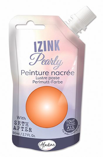 IZINK PEARLY PAINT by Seth Apter - Универсална перлена боя  80мл - Tangerine
