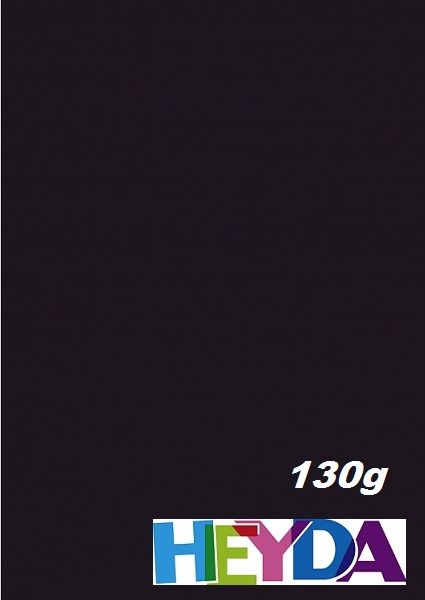 A4 BLACK paper 130g - Двустранна черна рисувателна  хартия А4 100л /  пакет