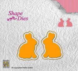 Nellie Snellen • Shape Dies Continue Rabbits - Фигурална щанца за рязане и релеф