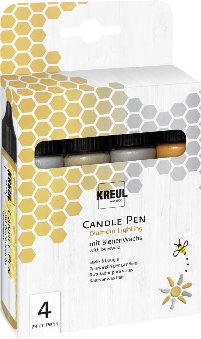 KREUL Candle Pen Set of 4 Glamour Lighting