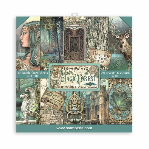 STAMPERIA, Magic Forest 12x12 Inch Paper Pack