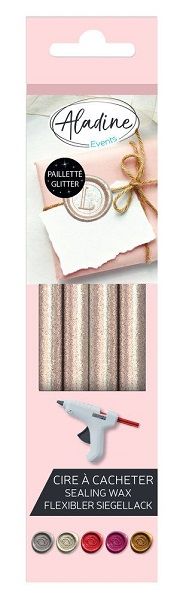 ALADINE WAX XXL , France - 4 pcs "Gloss Glitter Pearly"