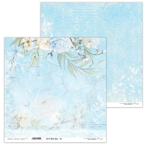 Lexi Design, Paper - Sweet baby boy 01 - Дизайнерски двустранен картон 30,5 х 30,5 см. 