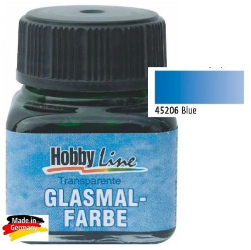 Hobbyline GLASMALFARBE - Витражна боя за стъкло и др. 50 мл. - СИНЯ
