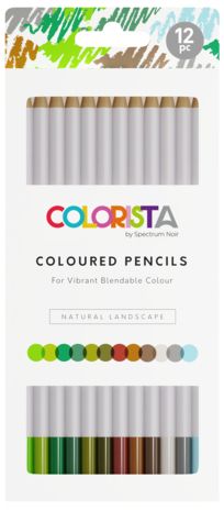 COLORISTA LANDSCAPE PENCILS 12 -  ПЕЙЗАЖНИ моливи за дизайн и рисуване 12цв 