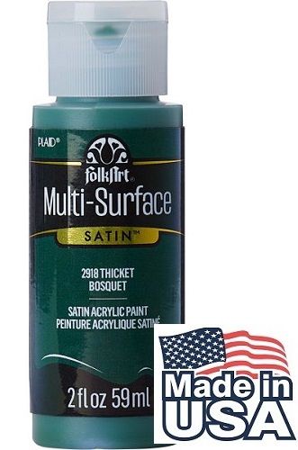 Multi-Surface Satin Acrylic Paints - Thicket Green