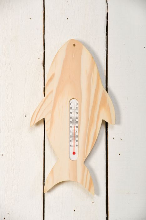 THERMOMETER  FISH - Дървена РИБКА с термометър