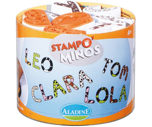 STAMPOminos ALADINE , FRANCE - Комплект големи гумени печати + тампон 85111